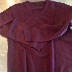 J.Crew Cashmere Sweater in Maroon